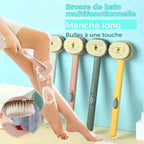 Brosse de massage et bain à manche long