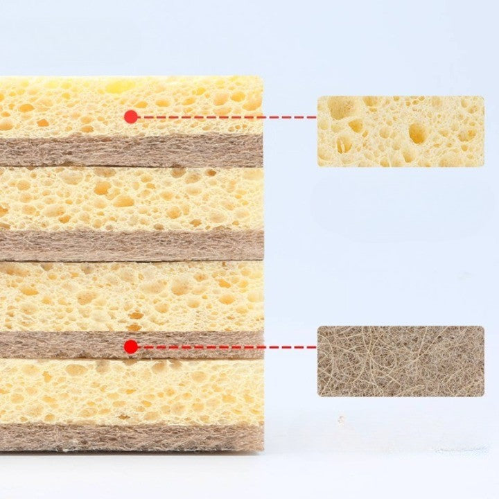 Éponge à vaisselle écologique en fibre de palmier - 5 pièces