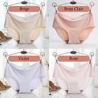 3X Culotte respirante en soie glacée pour femmes