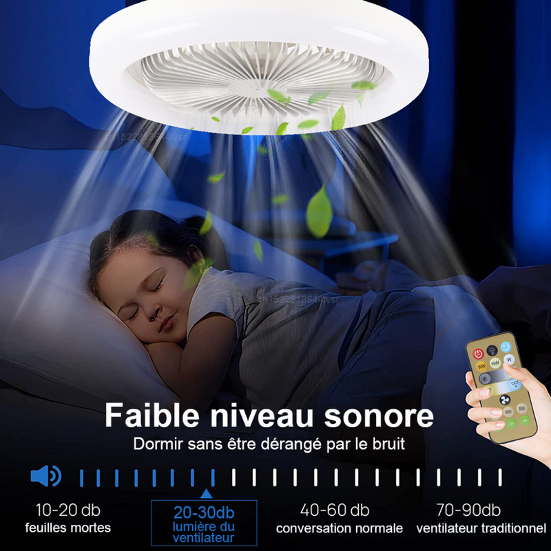 Ventilateur de Plafond Moderne À LED