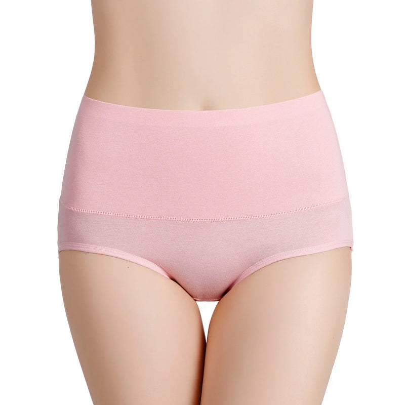Lot de 3 Culottes Taille Haute en Coton Respirant