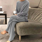 Lounge set - Ribbed knit sweater & pants