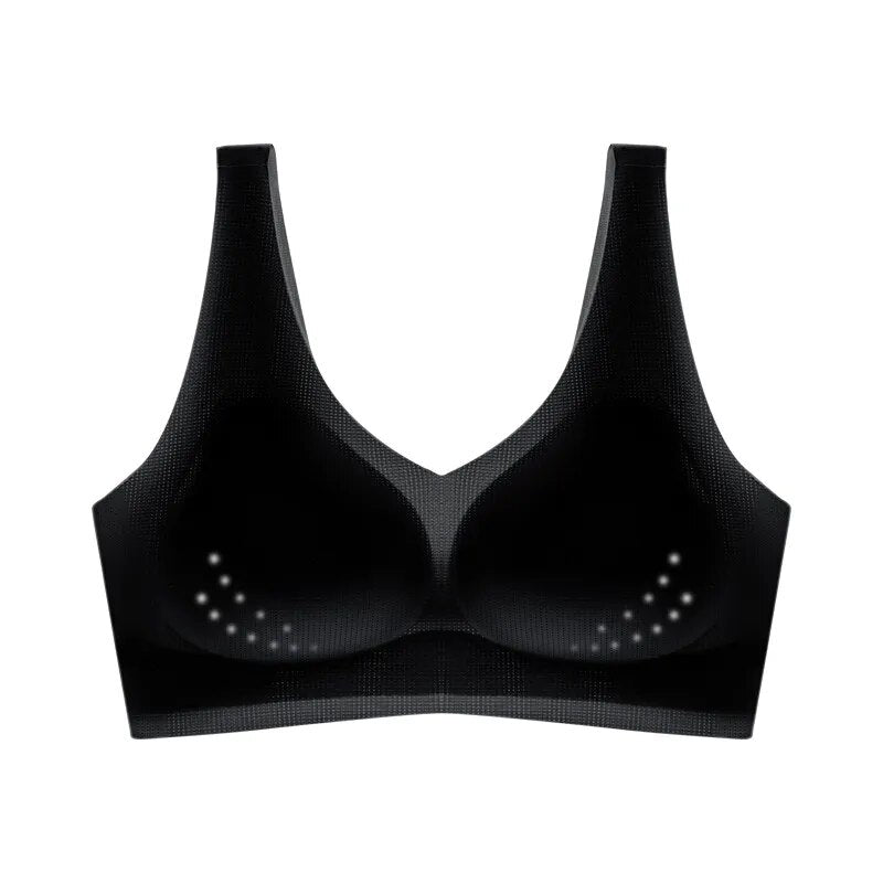 Brassière en Soie Glacée sans couture & 100% respirante
