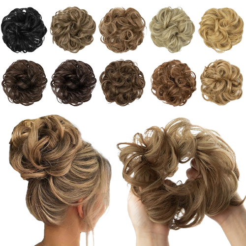 Chouchou effet faux chignon décoiffé