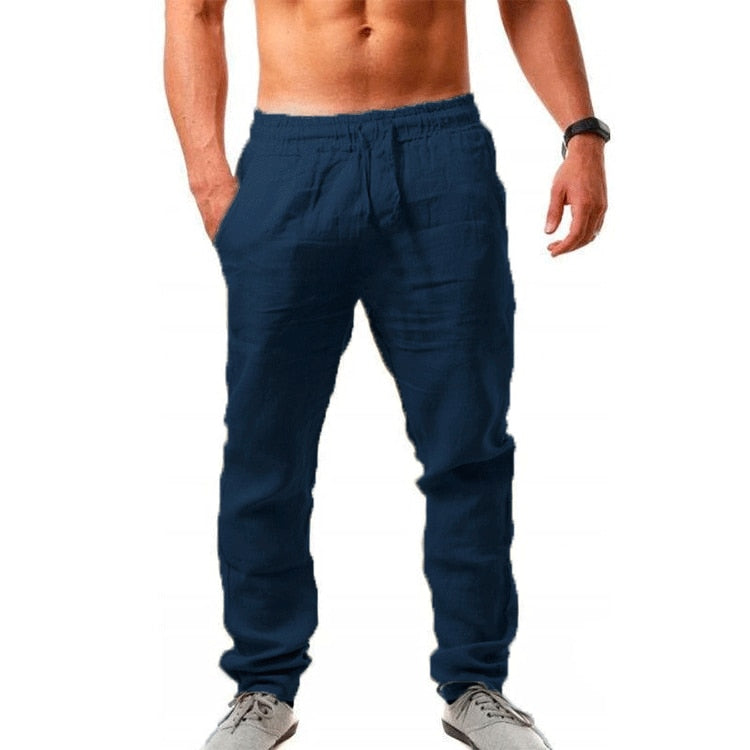 Pantalon en lin respirant pour homme