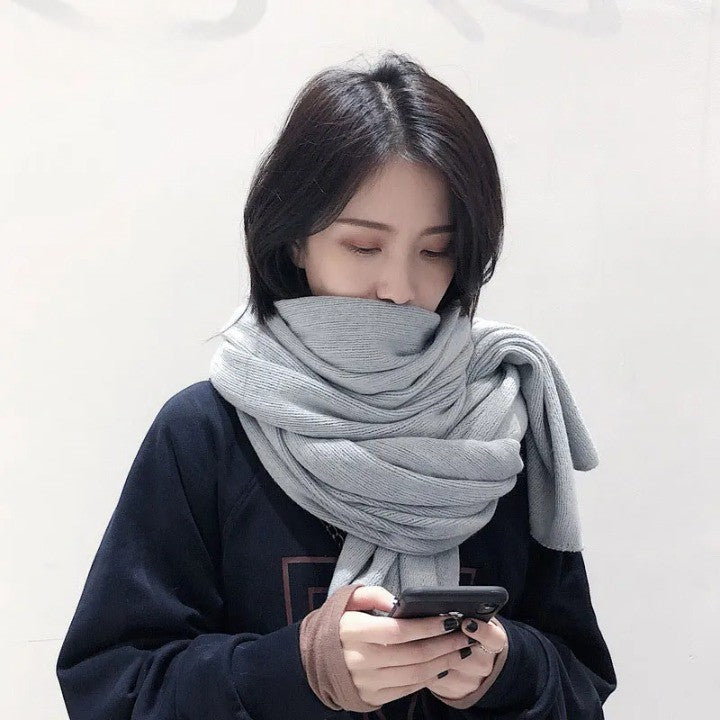 Écharpe en maille épaisse & longue - Douceur Cachemire