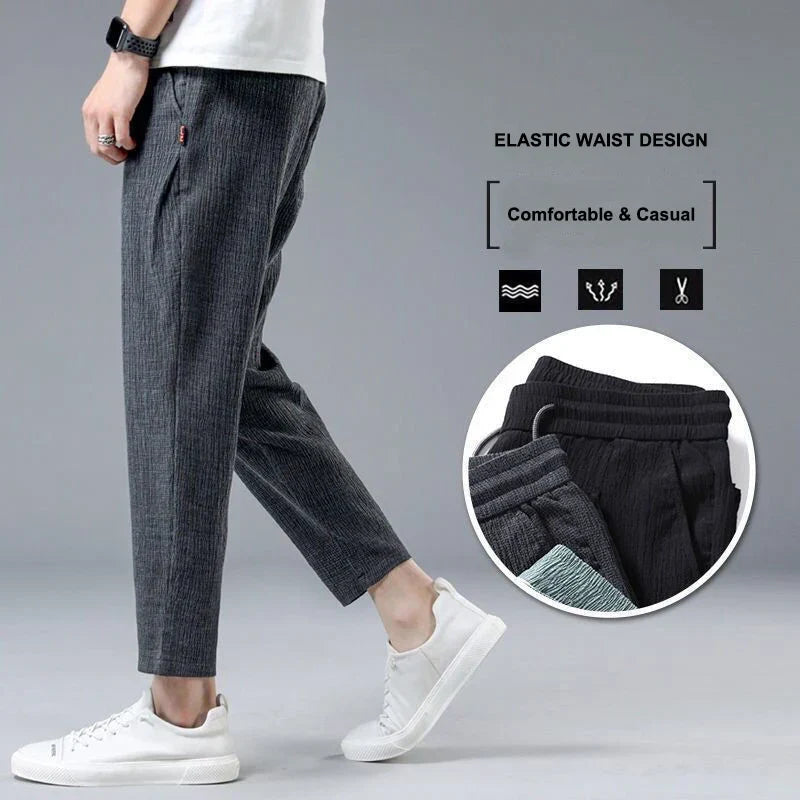 Pantalon Homme Été - Lin & Soie Glacée