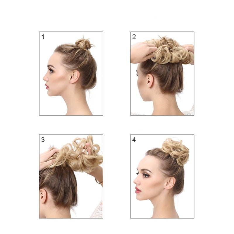 Chouchou effet faux chignon décoiffé