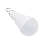Ampoule LED Solaire Portable 5W avec Panneau Solaire — Crochet Suspension, Extérieur