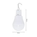 Ampoule LED Solaire Portable 5W avec Panneau Solaire — Crochet Suspension, Extérieur