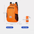 Unisex foldable backpack
