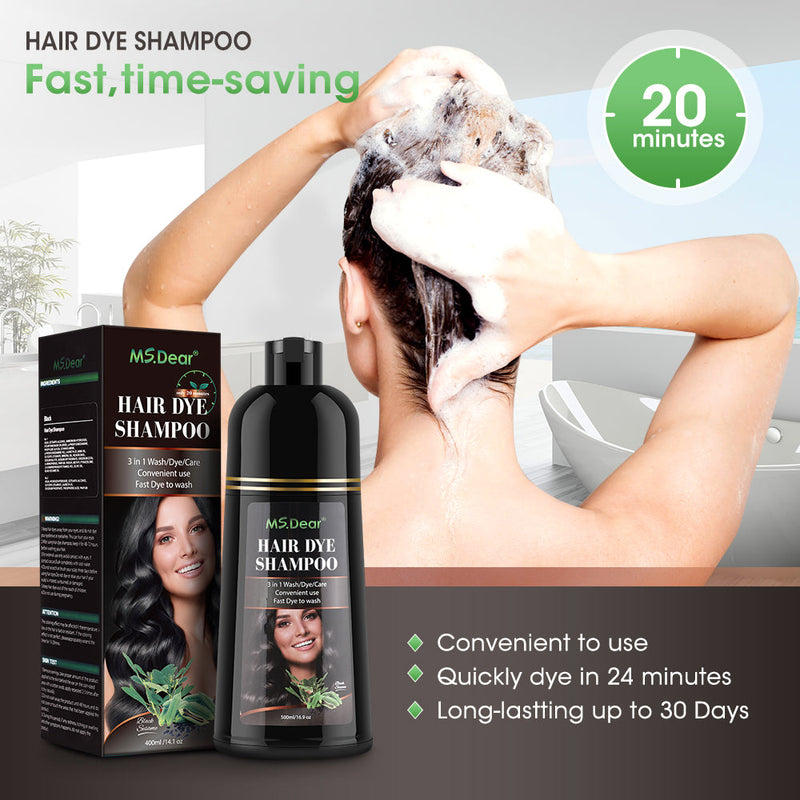 Shampoing colorant naturel 3 en 1 400ml - Ingrédients naturels