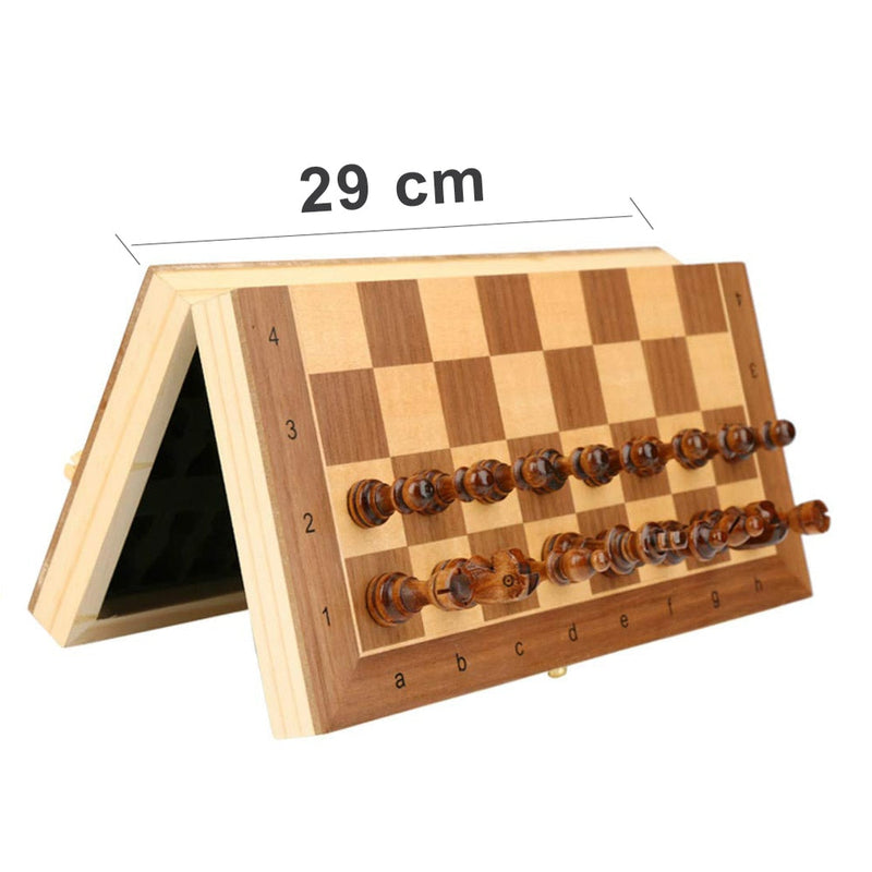 Jeu d'échec en bois - magnétique