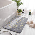 Alfombra de baño ultra absorbente efecto mármol