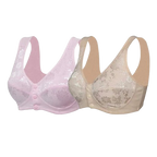 Lot de 2 Soutien-gorge Coton Anti-Affaissement à Boutons Avant