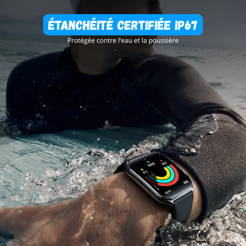 Montre Connectée Ultra Fine - Écran AMOLED HD 1.96"