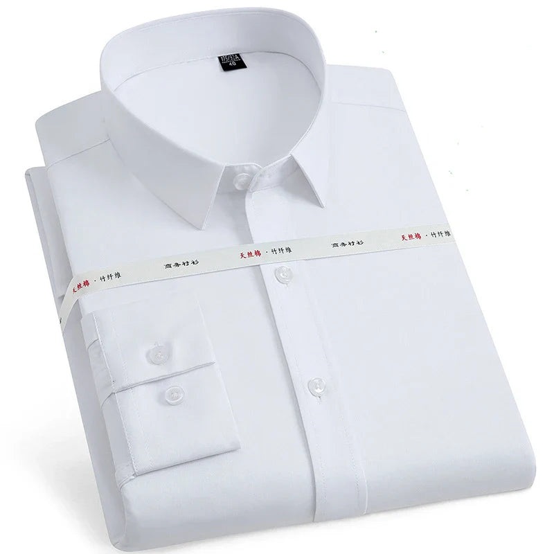 Chemise infroissable en fibre de bambou pour Homme