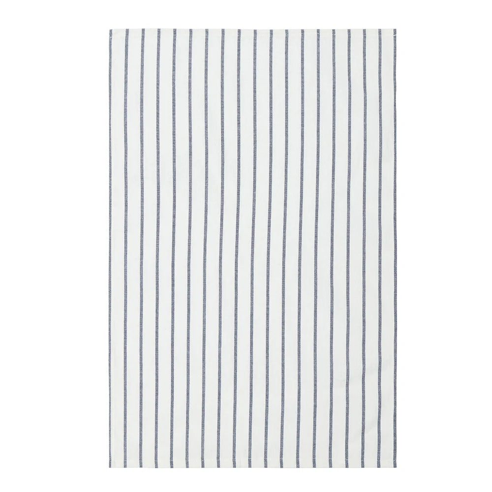 Lot de 5 Chiffons Ultra-Absorbants Bleu & Blanc en 100% Pur Coton 45x70cm