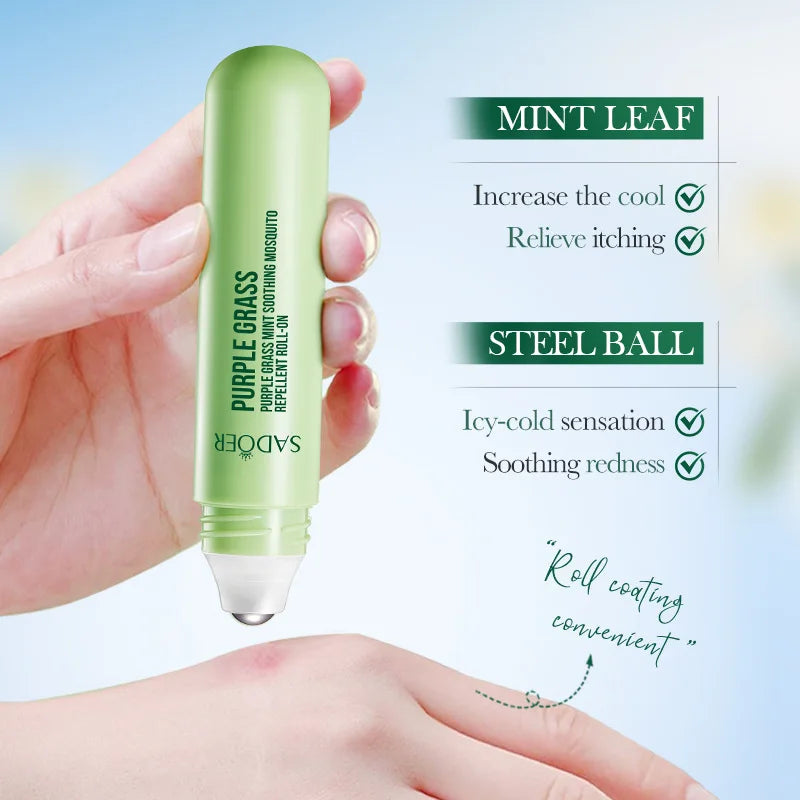 Roll-On à la Menthe Anti-Moustiques – Effet Frais et Apaisant pour l’Été