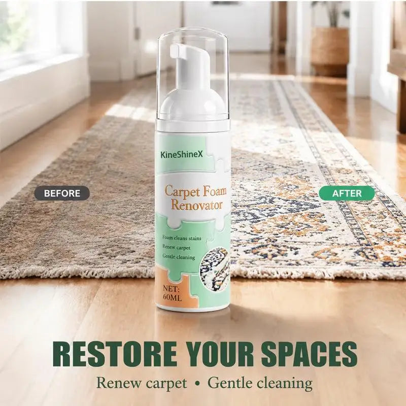 Nettoyant Détachant Mousse Lavage à Sec – Tapis, Canapé, Sièges Auto, Cuir et Tissus