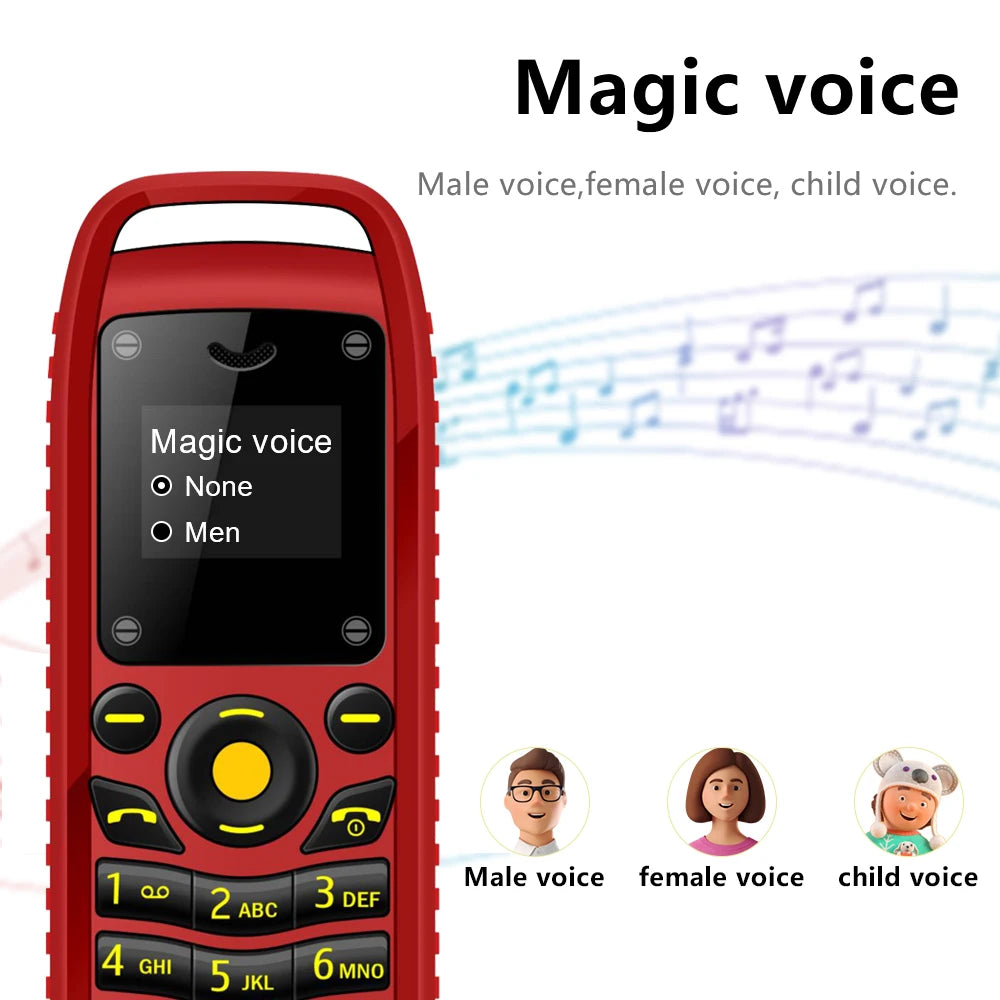Mini Téléphone Portable SERVO B25 à Oreillette – Ultra-Compact, Double SIM, Bluetooth & Batterie Amovible 350 mAh