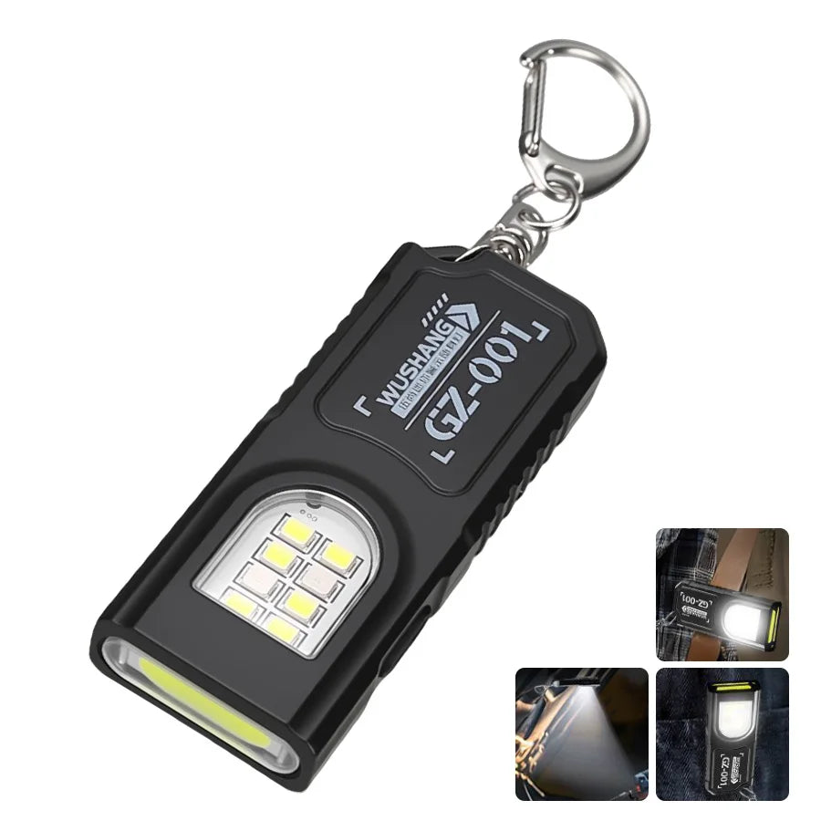 Mini Lampe Torche LED COB Rechargeable USB Magnétique – 1 ACHETÉE = 1 OFFERTE