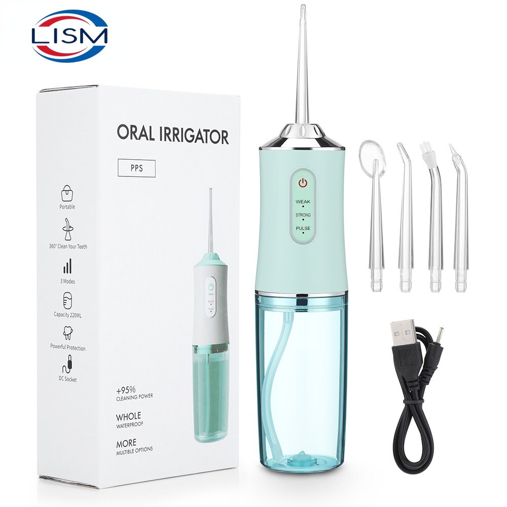 Irrigador dental eléctrico 3 modos + accesorios