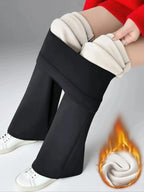 Legging Évasé Large Doublure Polaire