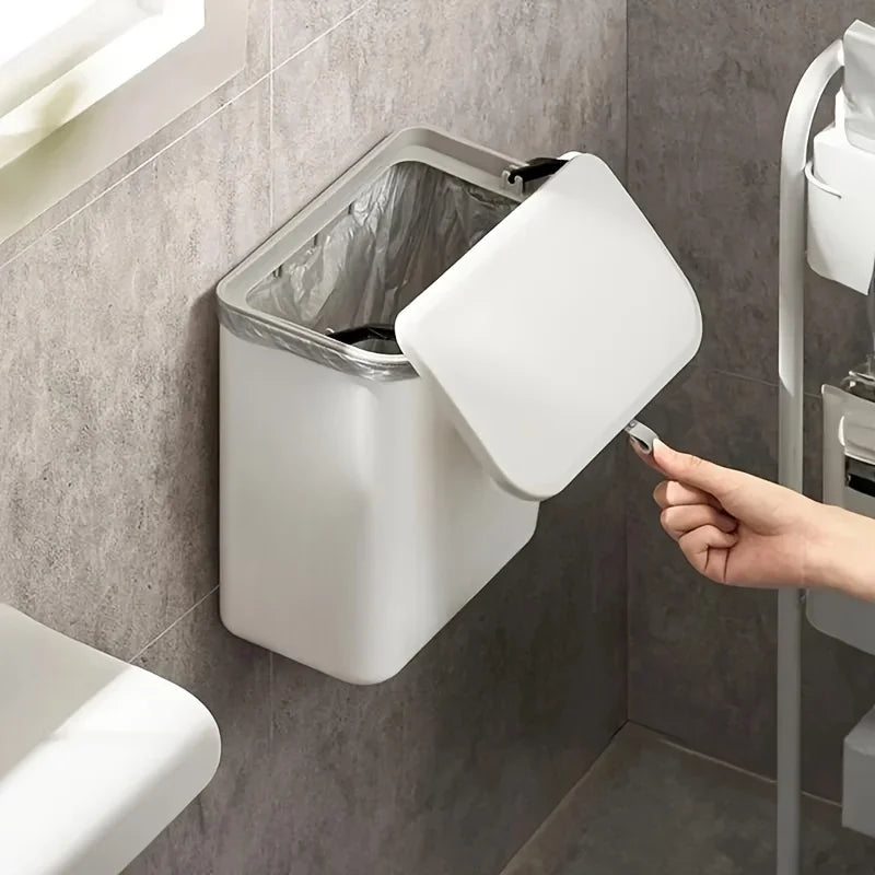 Poubelle Murale de Cuisine – Gain de Place, Pratique et Facile à Nettoyer & Plastique Durable