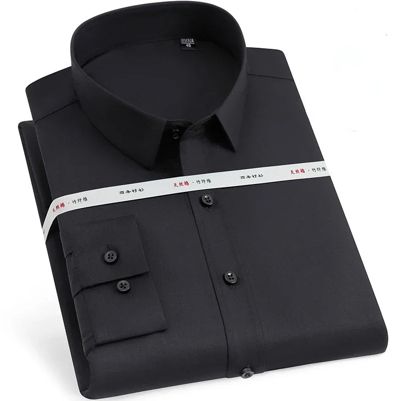 Chemise infroissable en fibre de bambou pour Homme