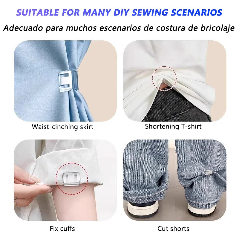 10x Clips Magiques pour Pantalon & Jean - Ourlet Express