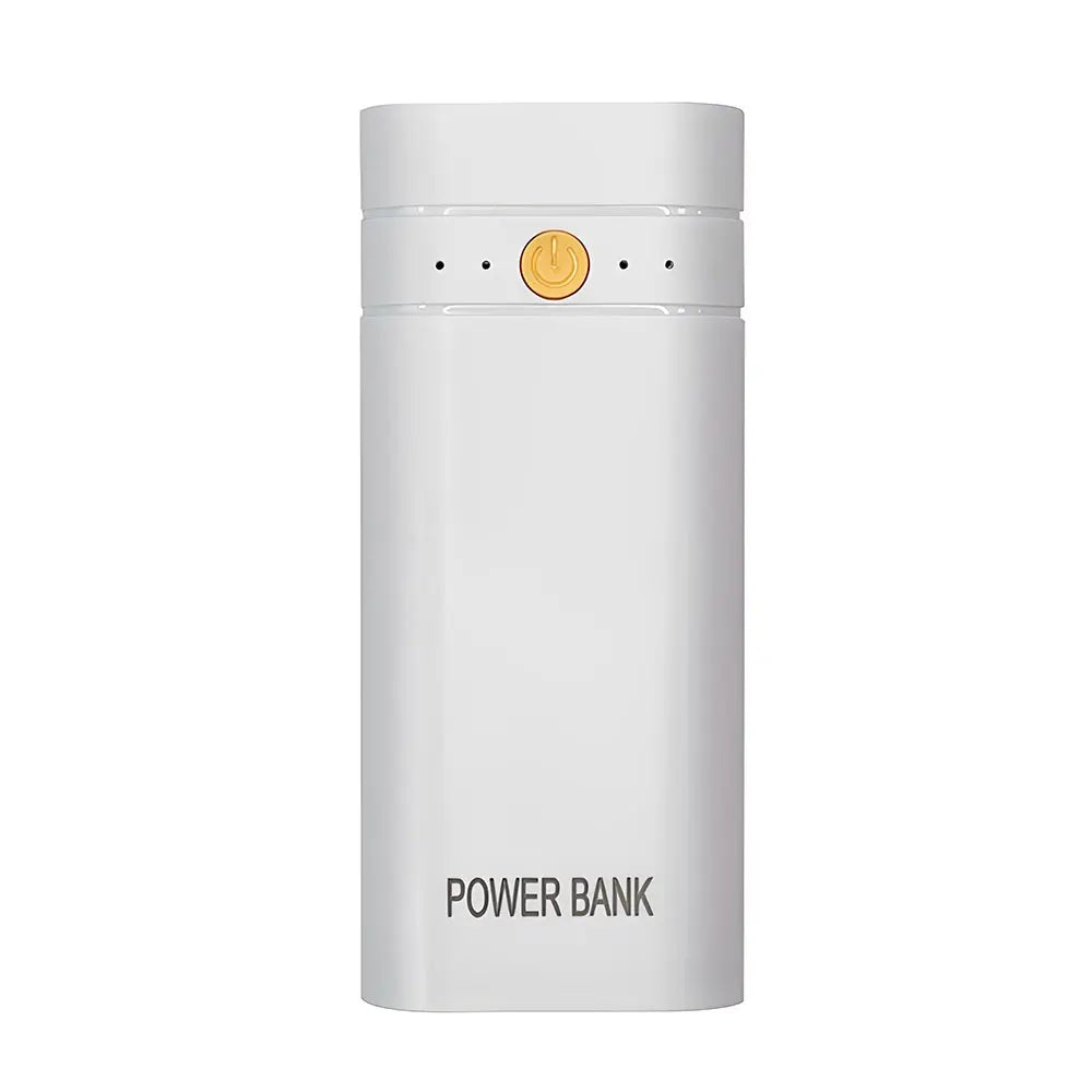 Batterie Externe Portable 2×18650 à Piles – Chargeur Portable 5V 2A USB + Type-C + LED