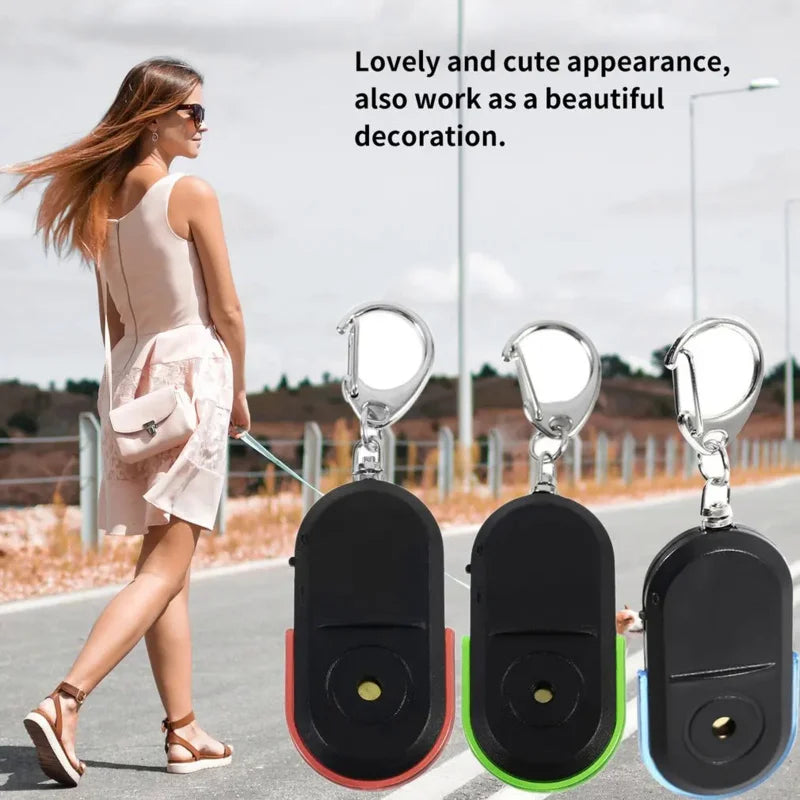 Lot de 2 — Localisateur de clés sonore avec LED torche intégrée