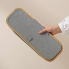 Panier Rangement Papier Toilette avec Couvercle & Fenêtre — Bord Bambou,Salle de Bain