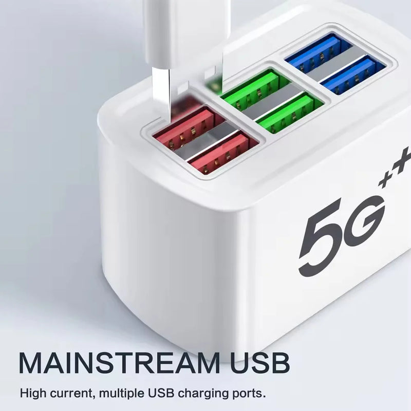 Station de Charge 6 Appareils – Compacte & Efficace