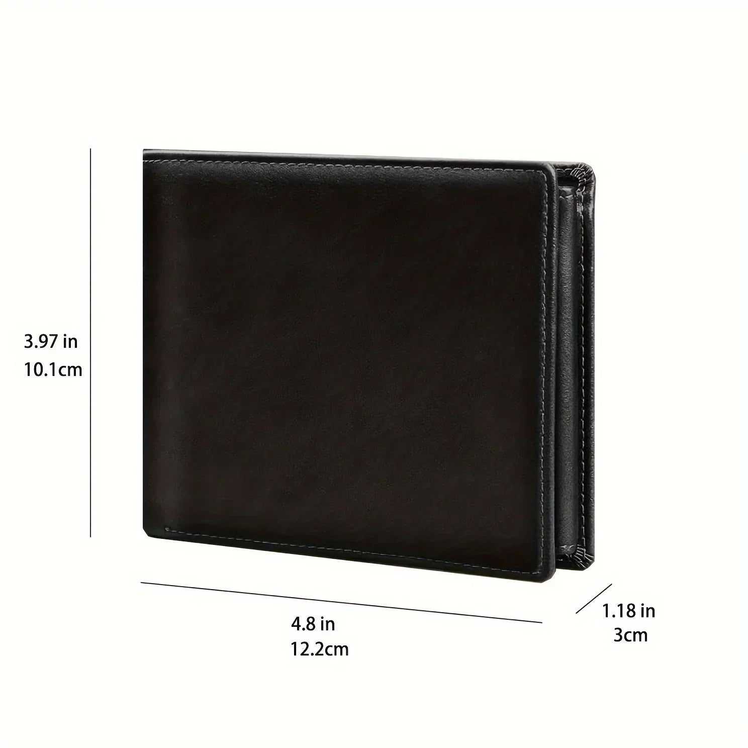 Portefeuille Anti-RFID en Cuir PU Grande Capacité - Homme