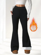 Legging Évasé Large Doublure Polaire