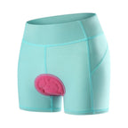 Short de cyclisme rembourré en gel 3D pour femme