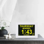 Horloge Digitale Grand Écran et 12 alarmes – Rappel Médical Senior