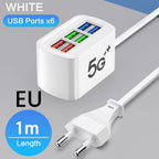 Station de Charge 6 Appareils – Compacte & Efficace