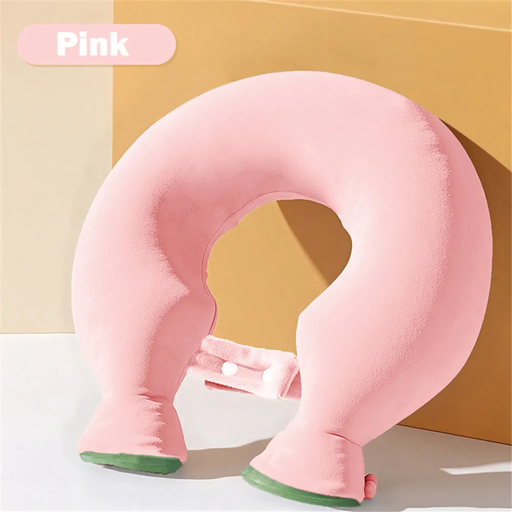 Soft Plush U-Shaped Neck Hot Water Bottle — Neck and Shoulder Warmer