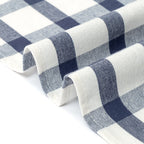 Lot de 5 Chiffons Ultra-Absorbants Bleu & Blanc en 100% Pur Coton 45x70cm