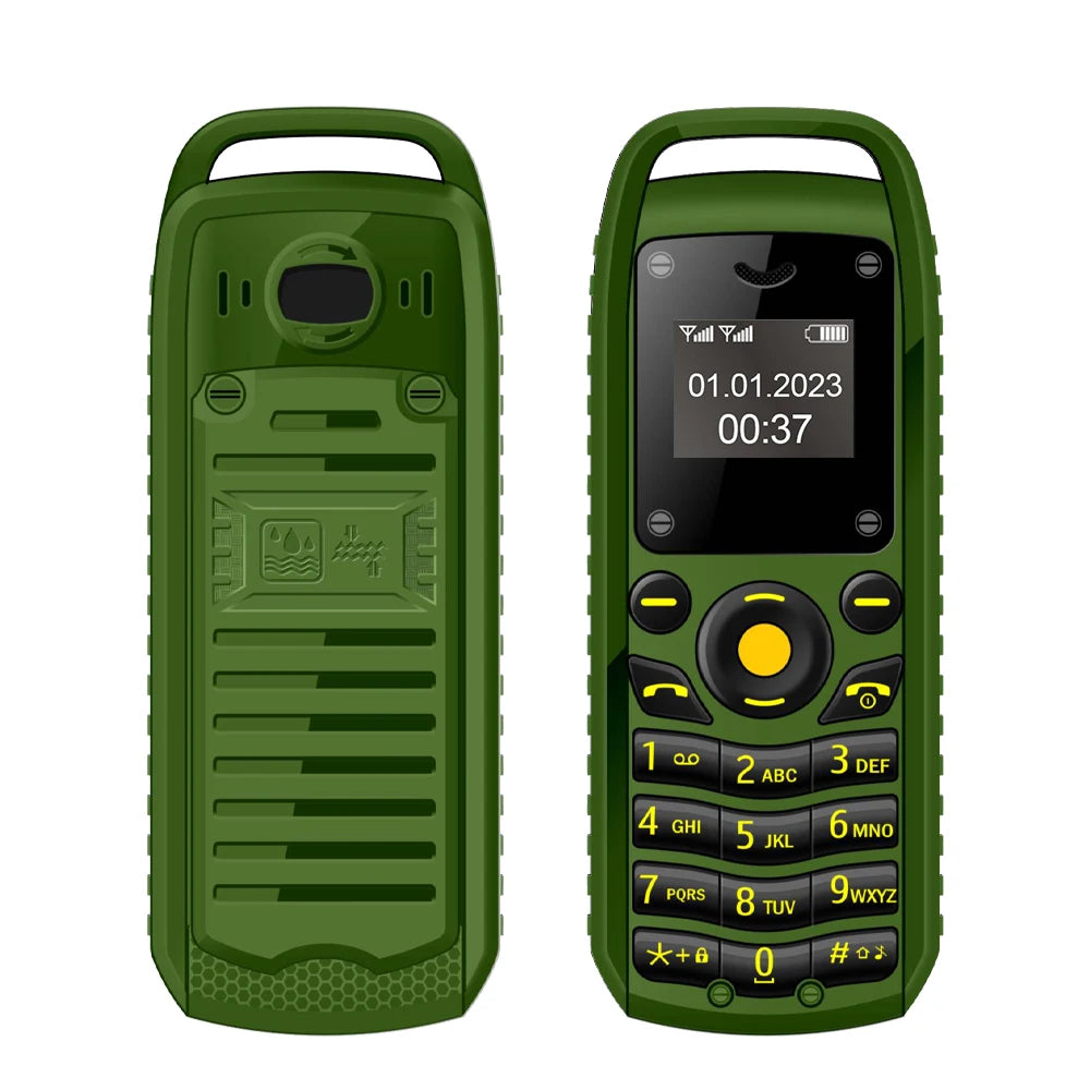 Mini Téléphone Portable SERVO B25 à Oreillette – Ultra-Compact, Double SIM, Bluetooth & Batterie Amovible 350 mAh