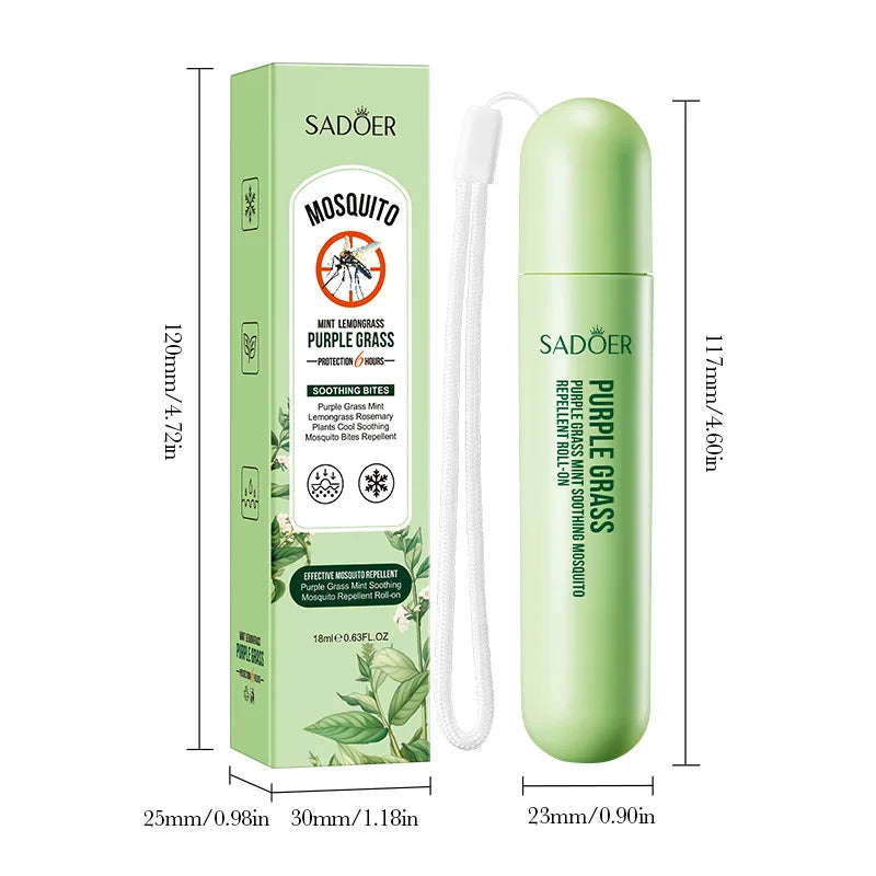 Roll-On à la Menthe Anti-Moustiques – Effet Frais et Apaisant pour l’Été