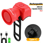Klaxon Électronique pour Vélo & Trottinette – 5 Sons, Étanche, Compact, Puissant & Rechargeable