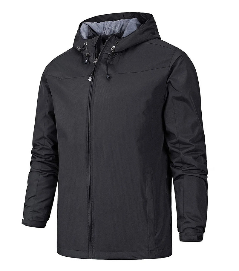 Veste imperméable à capuche pour homme