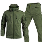 2PCS Fleece Lined ARMY Jacket & Pants Set