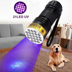 Torche 21 LED UV pour la détection de punaises de lit