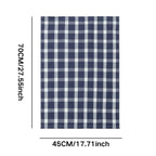 Lot de 5 Chiffons Ultra-Absorbants Bleu & Blanc en 100% Pur Coton 45x70cm