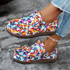 Chaussures Multicolor pour Femme en Toile & Semelle Liège